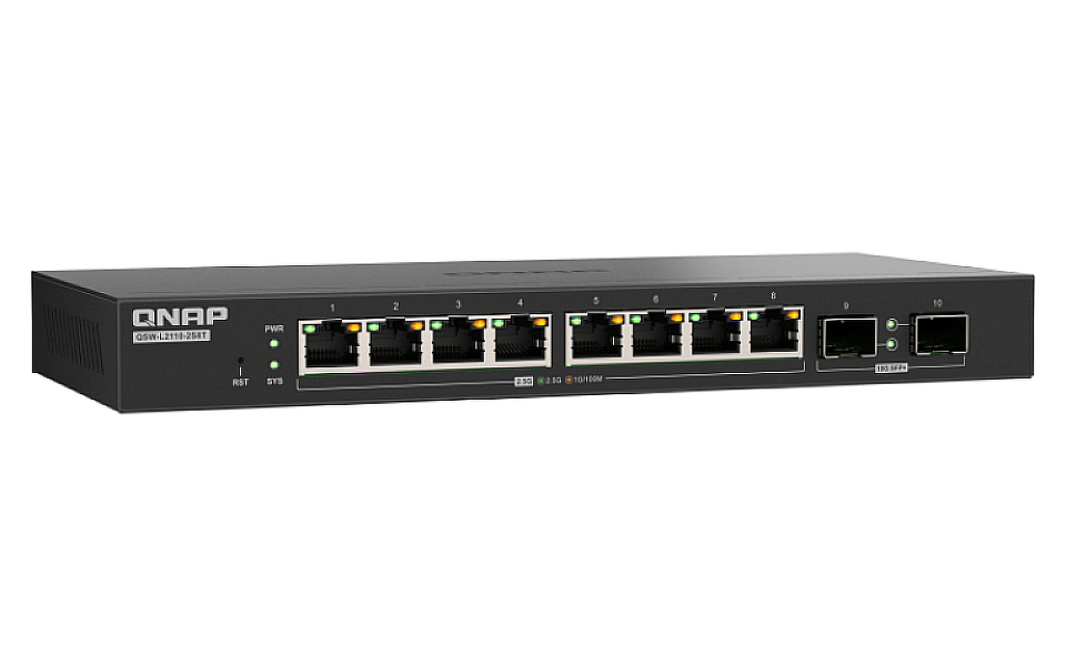 Zdjęcie produktu: Qnap QSW-L2110-2S8T