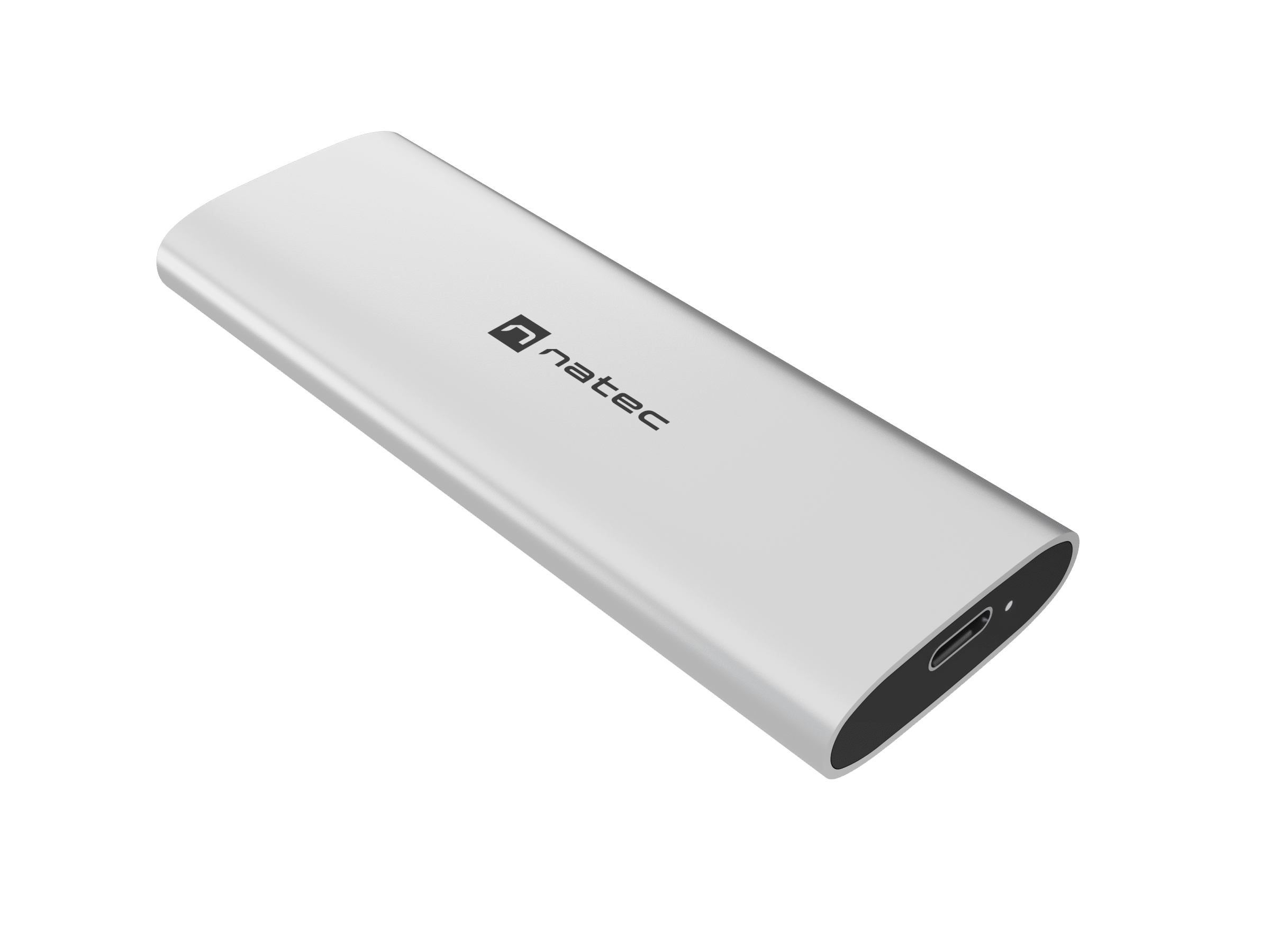 Obudowa SSD Natec Rhino M.2 NVMe Lite USB-C 3.2 Gen 2 Arctic Silver