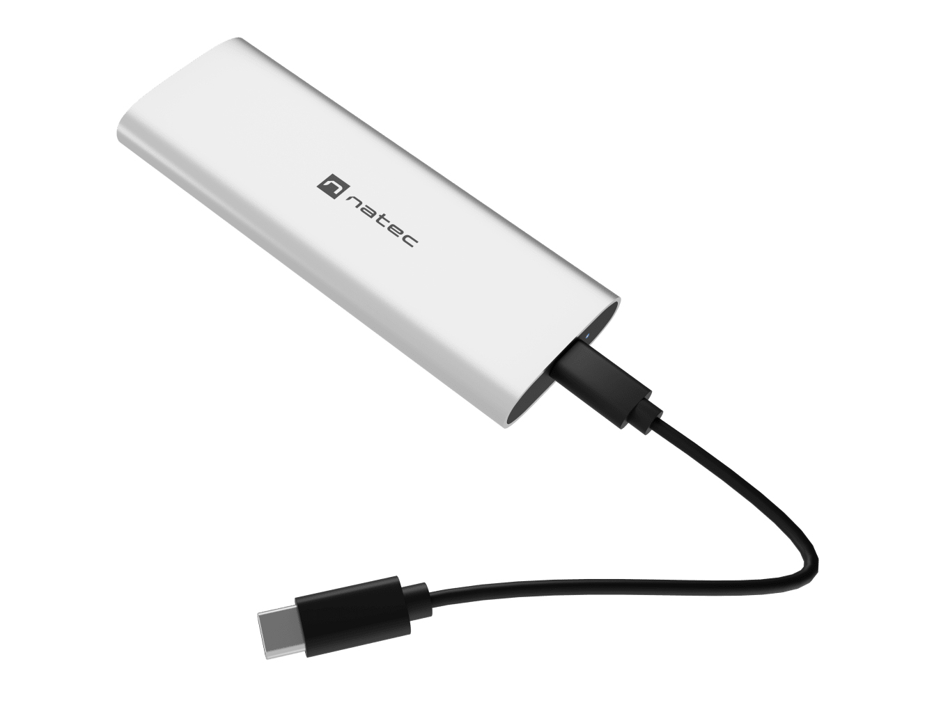 Obudowa SSD Natec Rhino M.2 NVMe Lite USB-C 3.2 Gen 2 Arctic Silver