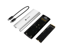 Miniatura zdjęcia: Obudowa SSD Natec Rhino M.2 NVMe Lite USB-C 3.2 Gen 2 Arctic Silver
