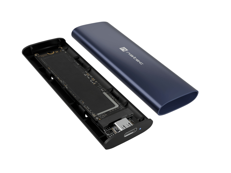 Zdjęcie produktu: Obudowa zewnętrzna SSD Natec Rhino M.2 NVMe Lite USB-C 3.2 Gen 2 Steel Navy Zdjęcie produktu: Obudowa zewnętrzna SSD Natec Rhino M.2 NVMe Lite USB-C 3.2 Gen 2 Steel Navy