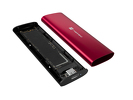 Miniatura zdjęcia: Obudowa zewnętrzna SSD Natec Rhino M.2 NVMe Lite USB-C 3.2 Gen 2 Ruby Red