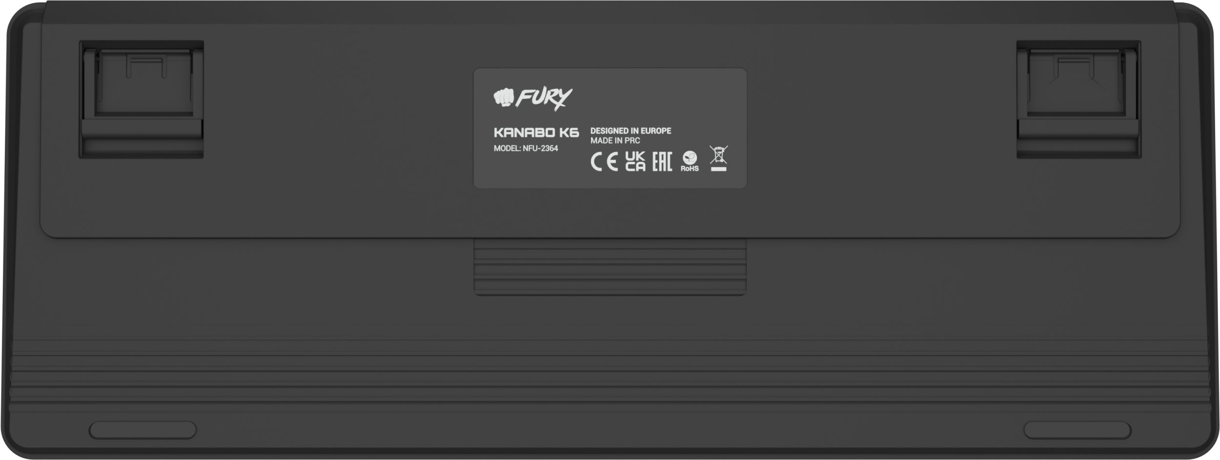 Klawiatura dla graczy Fury Kanabo K6 US, RGB, magnetyczna, czarno-szara Klawiatura dla graczy Fury Kanabo K6 US, RGB, magnetyczna, czarno-szara