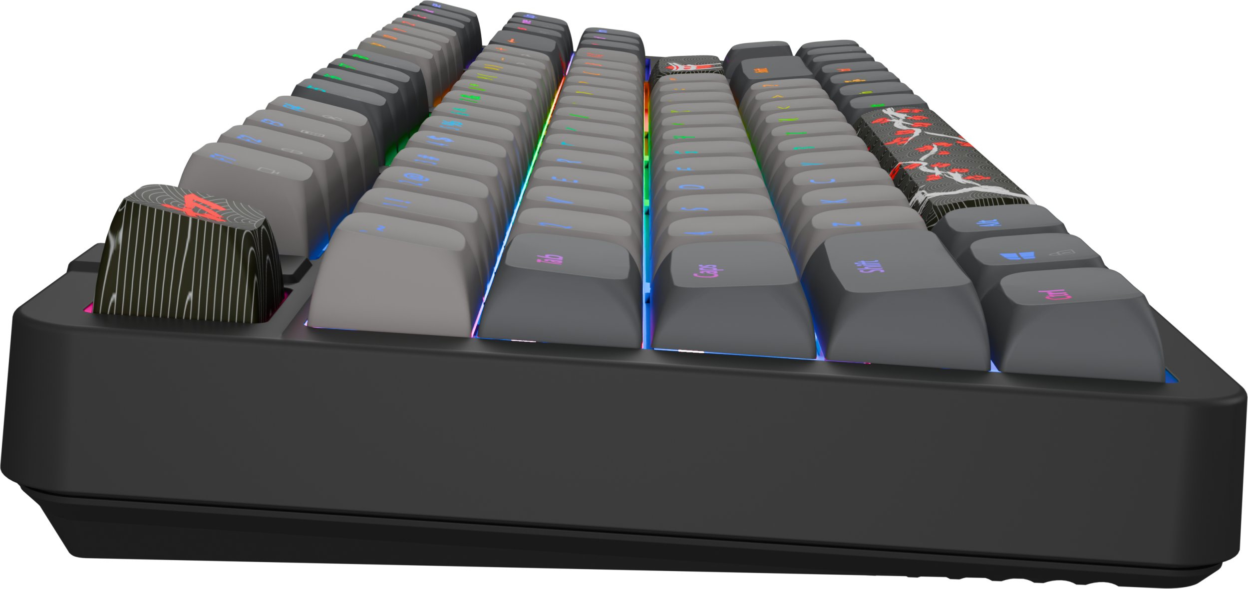 Klawiatura dla graczy Fury Kanabo K6 US, RGB, magnetyczna, czarno-szara Klawiatura dla graczy Fury Kanabo K6 US, RGB, magnetyczna, czarno-szara