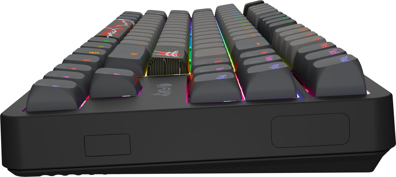 Zdjęcie produktu: Klawiatura dla graczy Fury Kanabo K6 US, RGB, magnetyczna, czarno-szara Zdjęcie produktu: Klawiatura dla graczy Fury Kanabo K6 US, RGB, magnetyczna, czarno-szara