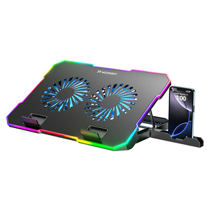 Miniatura produktu: Podstawka Wozinsky WDCX-A26 NitroCool RGB chłodząca gamingowa pod laptop - czarna Miniatura produktu: Podstawka Wozinsky WDCX-A26 NitroCool RGB chłodząca gamingowa pod laptop - czarna