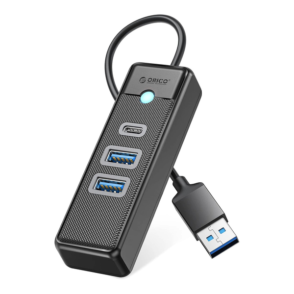 Zdjęcie produktu: Hub USB Orico PWC2U-U3 3-portowy 2x USB-A 3.0 1x USB-C 3.0 1 m - czarny Zdjęcie produktu: Hub USB Orico PWC2U-U3 3-portowy 2x USB-A 3.0 1x USB-C 3.0 1 m - czarny
