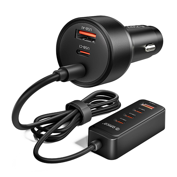 Zdjęcie produktu: Ładowarka samochodowa Orico ChargeClip 108W 2x USB-A + 4x USB-C z klipsem Zdjęcie produktu: Ładowarka samochodowa Orico ChargeClip 108W 2x USB-A + 4x USB-C z klipsem