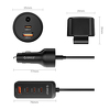 Miniatura zdjęcia: Ładowarka samochodowa Orico ChargeClip 108W 2x USB-A + 4x USB-C z klipsem Miniatura zdjęcia: Ładowarka samochodowa Orico ChargeClip 108W 2x USB-A + 4x USB-C z klipsem