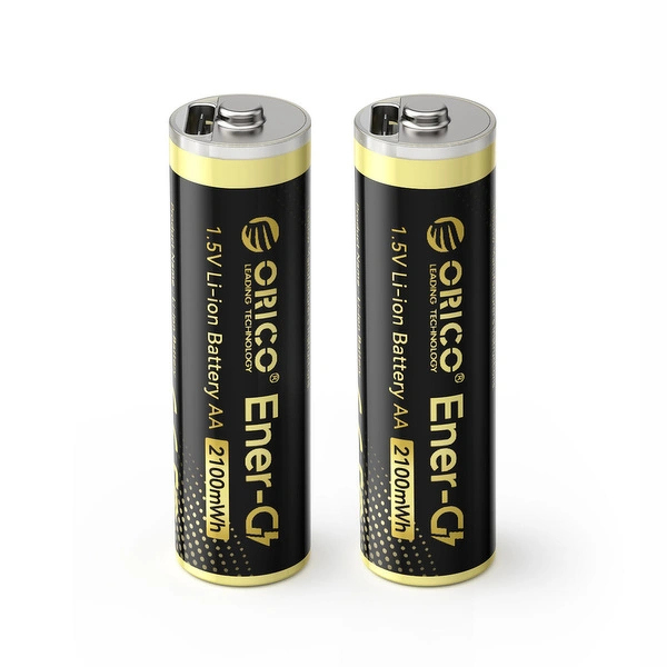 Zdjęcie produktu: Bateria litowa Orico Ener-G EG5C 1,5 V 2100mWh akumulator AA USB-C 2 szt.
