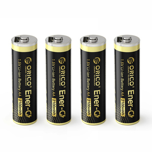 Miniatura produktu: Bateria litowa Orico Ener-G EG5C 1,5 V 2100mWh akumulator AA USB-C 4 szt. Miniatura produktu: Bateria litowa Orico Ener-G EG5C 1,5 V 2100mWh akumulator AA USB-C 4 szt.
