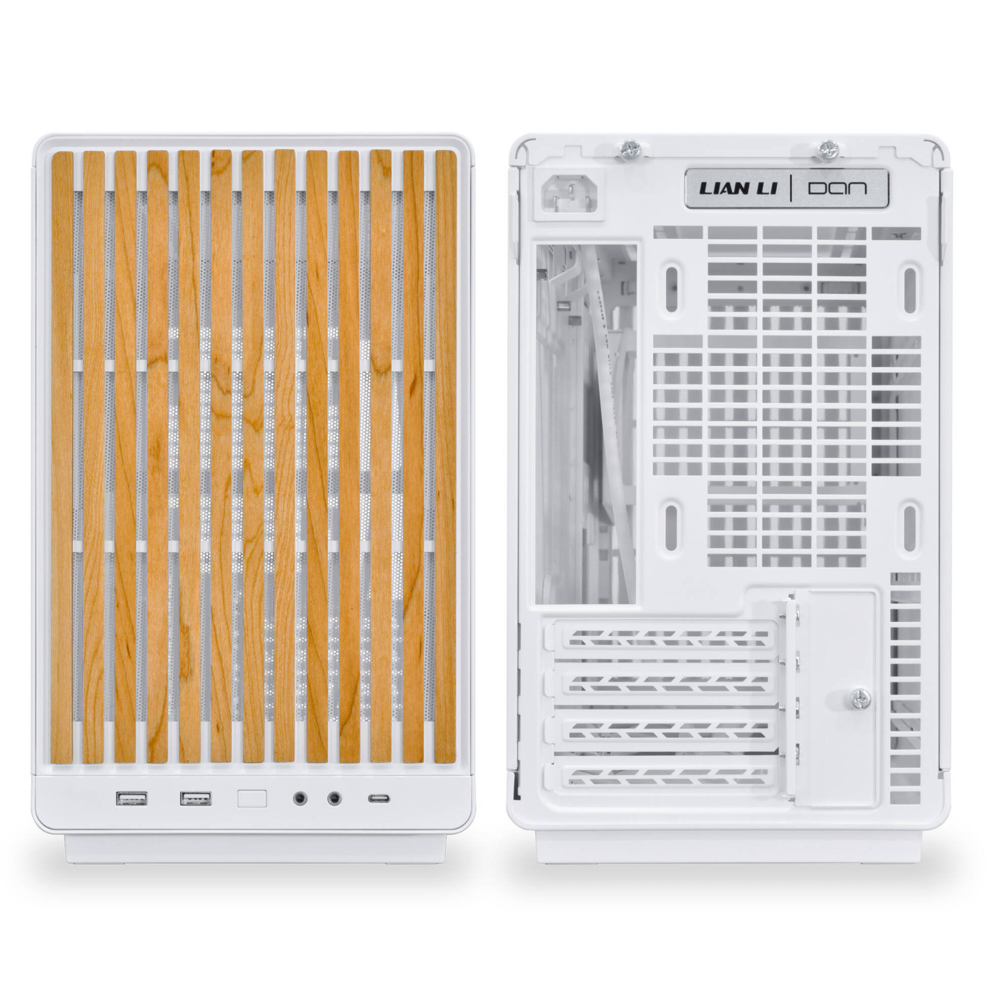 Lian Li DAN Cases A3-mATX Wood Edition Tempered Glass White Lian Li DAN Cases A3-mATX Wood Edition Tempered Glass White