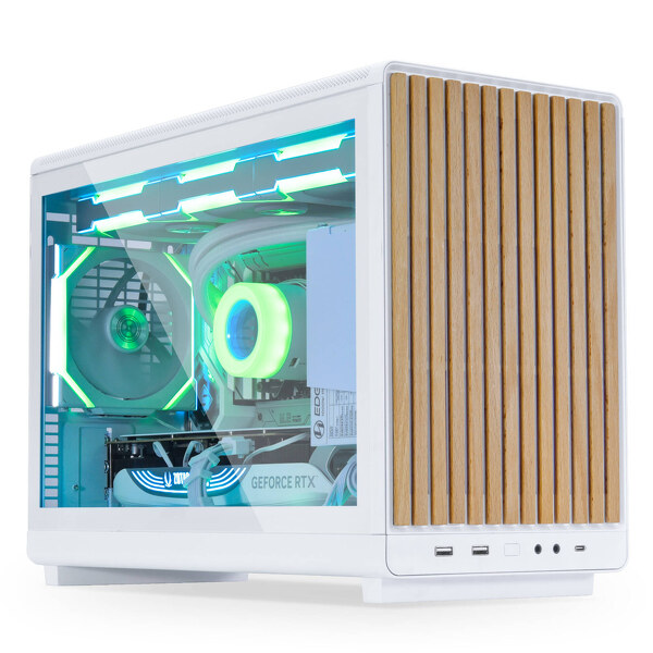 Zdjęcie produktu: Lian Li DAN Cases A3-mATX Wood Edition Tempered Glass White Zdjęcie produktu: Lian Li DAN Cases A3-mATX Wood Edition Tempered Glass White