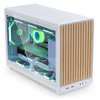 Lian Li DAN Cases A3-mATX Wood Edition Tempered Glass White