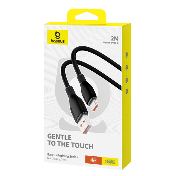 Zdjęcie produktu: Kabel Baseus Pudding Series 100W USB-A - USB-C 2m - czarny