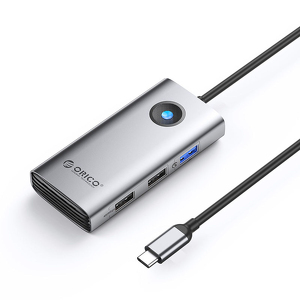 Miniatura produktu: Orico Hub USB-C 5Gbps, USB-A, 2xUSB-A 2.0, PD60W, HDMI 4K@30Hz, szary Miniatura produktu: Orico Hub USB-C 5Gbps, USB-A, 2xUSB-A 2.0, PD60W, HDMI 4K@30Hz, szary