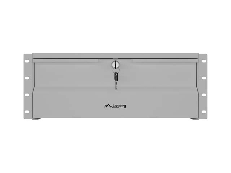 Zdjęcie produktu: Szuflada do szaf 19 4U szara Lanberg (4U/483 × 360 mm, udźwig do 90 kg)