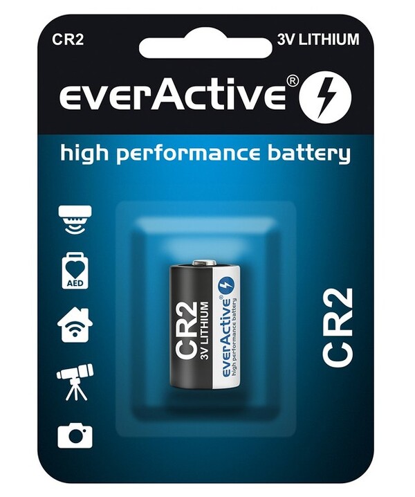 Zdjęcie produktu: Bateria foto litowa everActive CR2 - 1 szt. Zdjęcie produktu: Bateria foto litowa everActive CR2 - 1 szt.