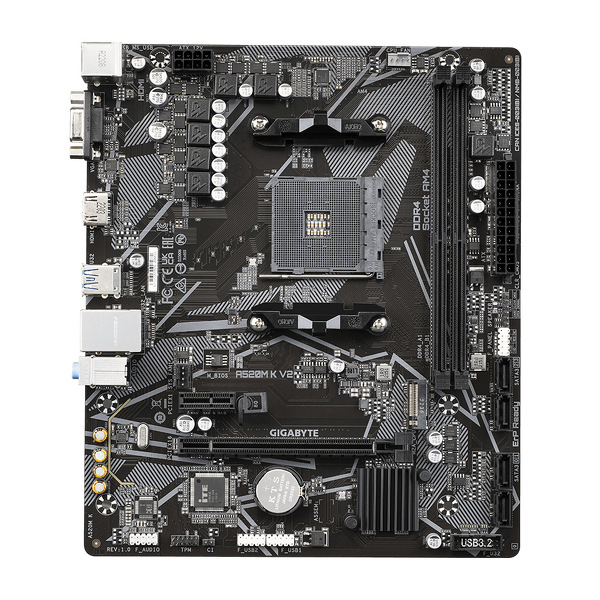 Zdjęcie produktu: Płyta główna Gigabyte A520M K V2 AM4 Zdjęcie produktu: Płyta główna Gigabyte A520M K V2 AM4