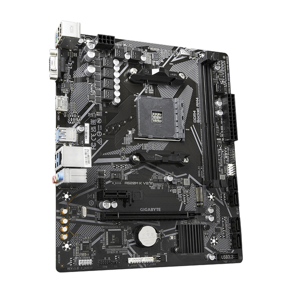 Zdjęcie produktu: Płyta główna Gigabyte A520M K V2 AM4 Zdjęcie produktu: Płyta główna Gigabyte A520M K V2 AM4