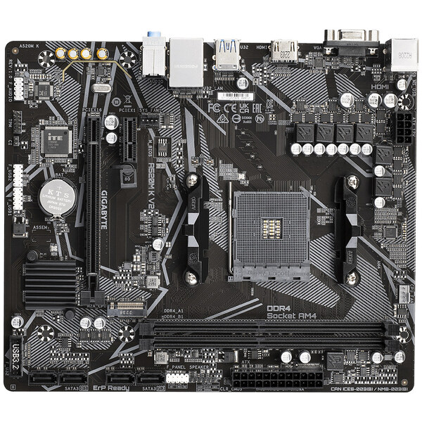 Zdjęcie produktu: Płyta główna Gigabyte A520M K V2 AM4 Zdjęcie produktu: Płyta główna Gigabyte A520M K V2 AM4