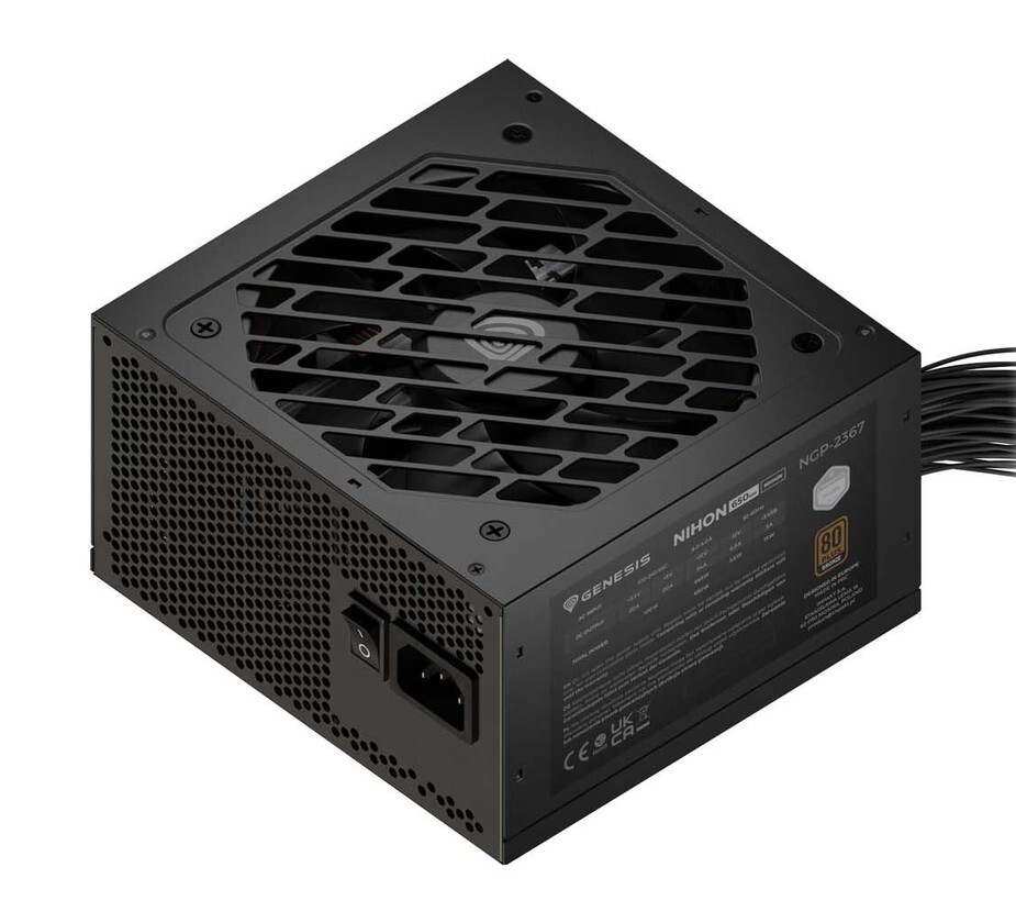 Zasilacz Genesis Nihon 650NM Czarny 650W 80+ Bronze ATX 3.1 Zasilacz Genesis Nihon 650NM Czarny 650W 80+ Bronze ATX 3.1