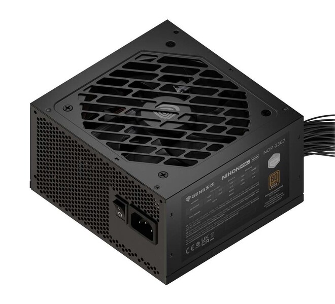 Zdjęcie produktu: Zasilacz Genesis Nihon 650NM Czarny 650W 80+ Bronze ATX 3.1 Zdjęcie produktu: Zasilacz Genesis Nihon 650NM Czarny 650W 80+ Bronze ATX 3.1