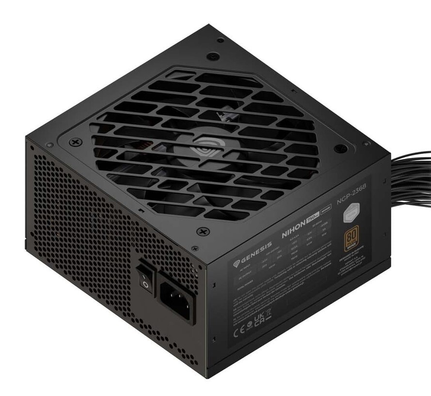 Zasilacz Genesis Nihon 650NM Czarny 750W 80+ Bronze ATX 3.1 Zasilacz Genesis Nihon 650NM Czarny 750W 80+ Bronze ATX 3.1