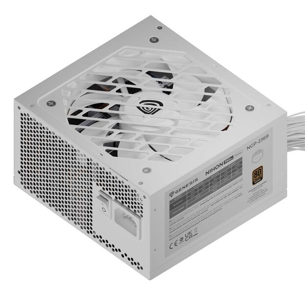 Zdjęcie produktu: Zasilacz Genesis Nihon 650NM Biały 750W 80+ Bronze ATX 3.1 Zdjęcie produktu: Zasilacz Genesis Nihon 650NM Biały 750W 80+ Bronze ATX 3.1