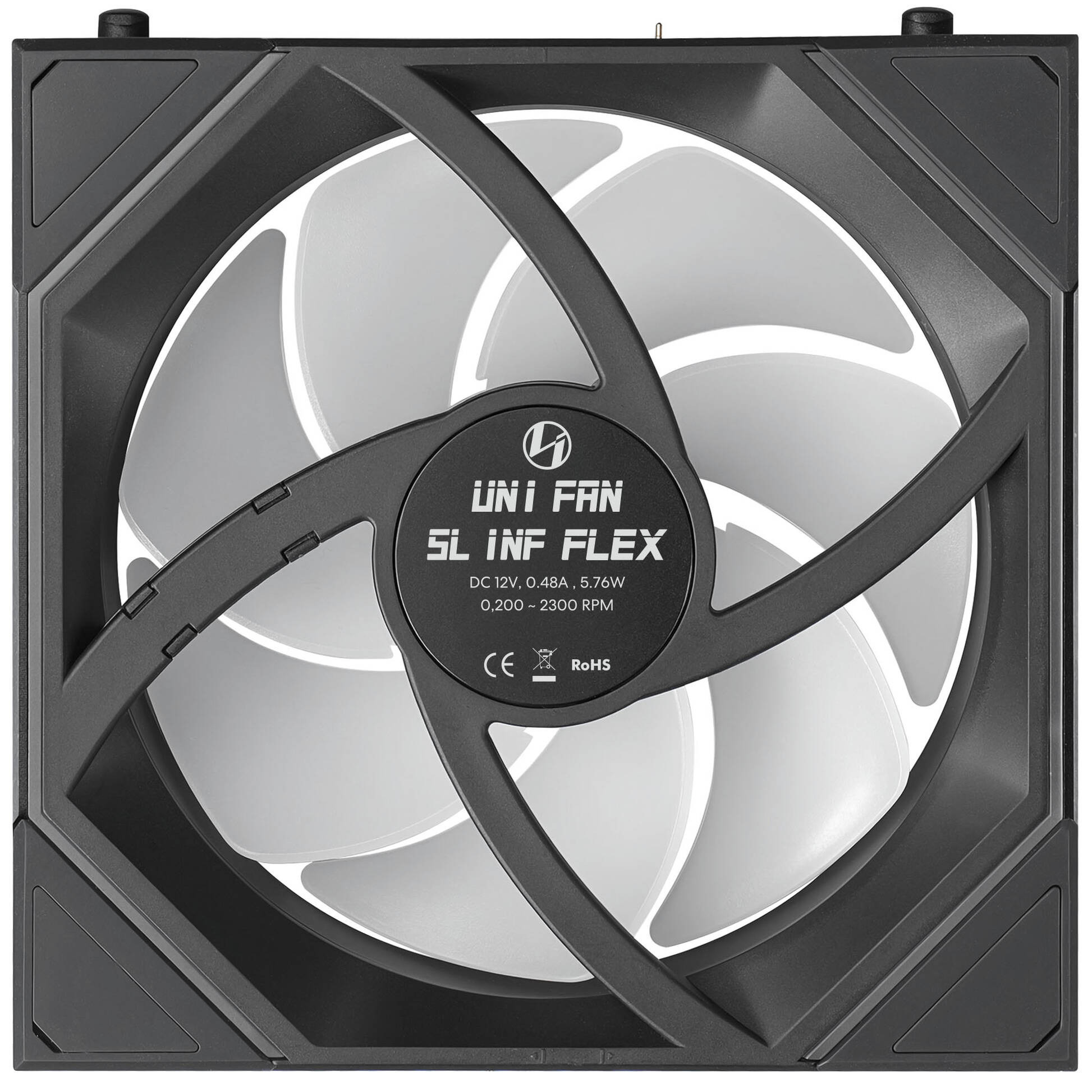 Lian Li Uni Fan SL-INF Flex Wireless ARGB PWM Reverse Blade 120mm Black Lian Li Uni Fan SL-INF Flex Wireless ARGB PWM Reverse Blade 120mm Black