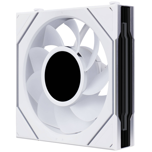 Zdjęcie produktu: Lian Li Uni Fan SL-INF Flex LCD Wireless ARGB PWM Reverse Blade 120mm White Zdjęcie produktu: Lian Li Uni Fan SL-INF Flex LCD Wireless ARGB PWM Reverse Blade 120mm White