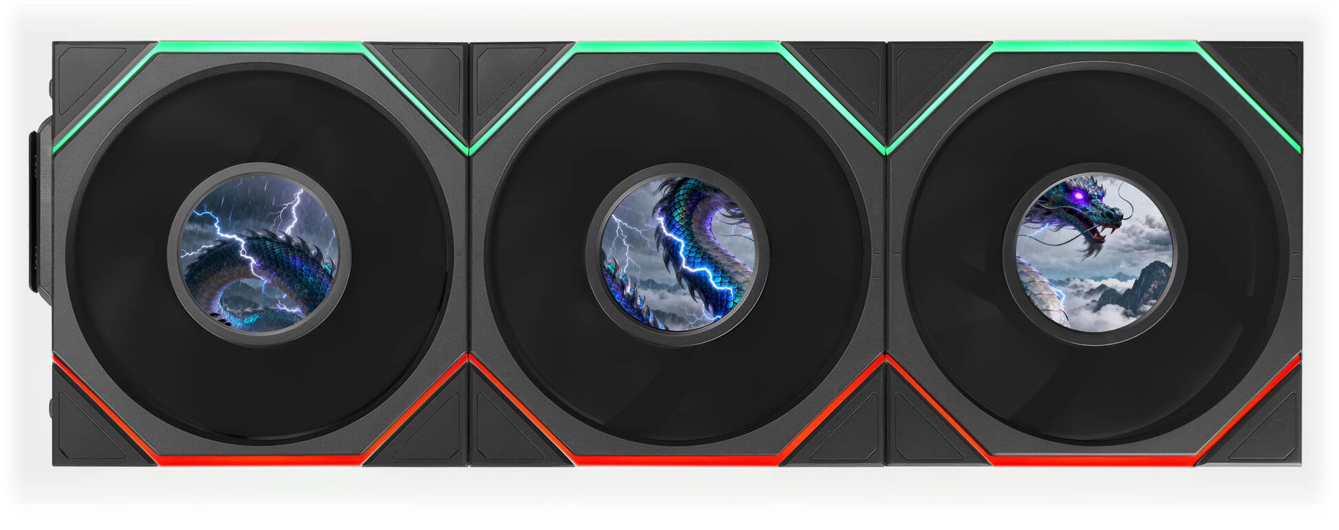 Wentylatory Lian Li Uni Fan TL LCD Flex Wireless ARGB PWM 3 szt 120mm Black Wentylatory Lian Li Uni Fan TL LCD Flex Wireless ARGB PWM 3 szt 120mm Black