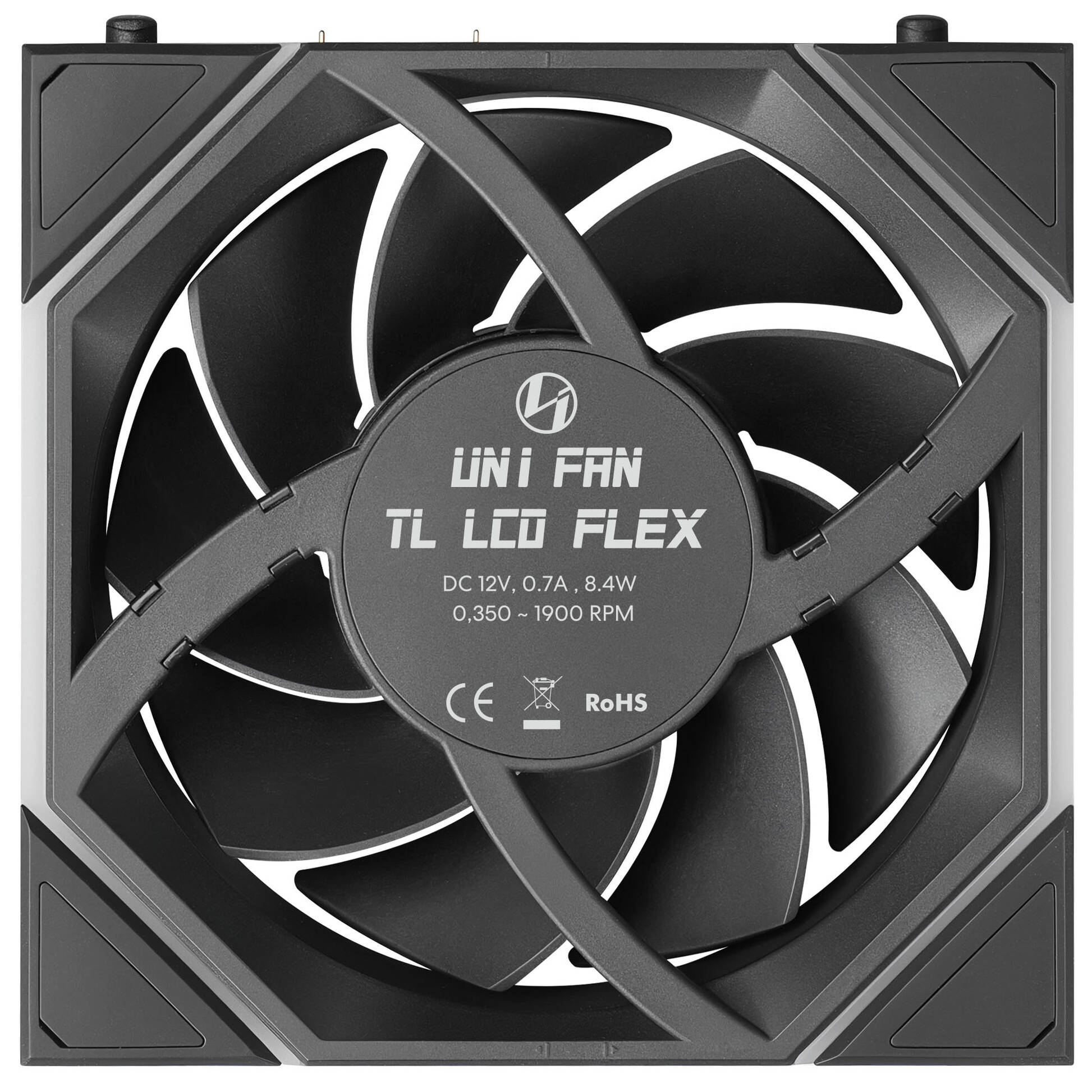 Wentylatory Lian Li Uni Fan TL LCD Flex Wireless ARGB PWM 3 szt 120mm Black Wentylatory Lian Li Uni Fan TL LCD Flex Wireless ARGB PWM 3 szt 120mm Black
