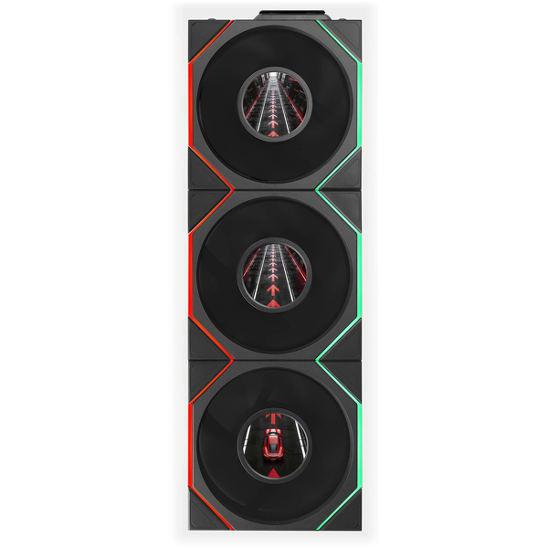 Zdjęcie produktu: Wentylatory Lian Li Uni Fan TL LCD Flex Wireless ARGB PWM 3 szt 120mm Black Zdjęcie produktu: Wentylatory Lian Li Uni Fan TL LCD Flex Wireless ARGB PWM 3 szt 120mm Black