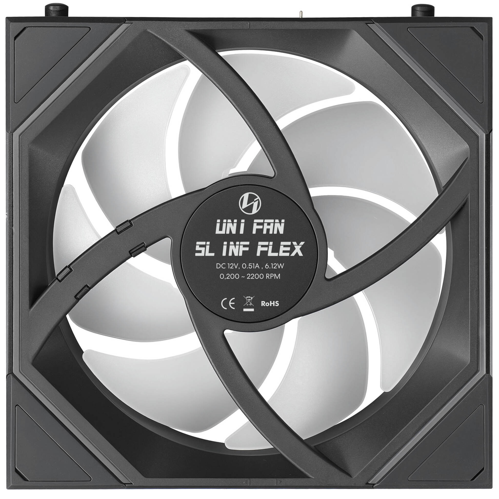 Wentylatory Lian Li Uni Fan SL-INF Flex Wireless ARGB PWM 120mm Black Wentylatory Lian Li Uni Fan SL-INF Flex Wireless ARGB PWM 120mm Black