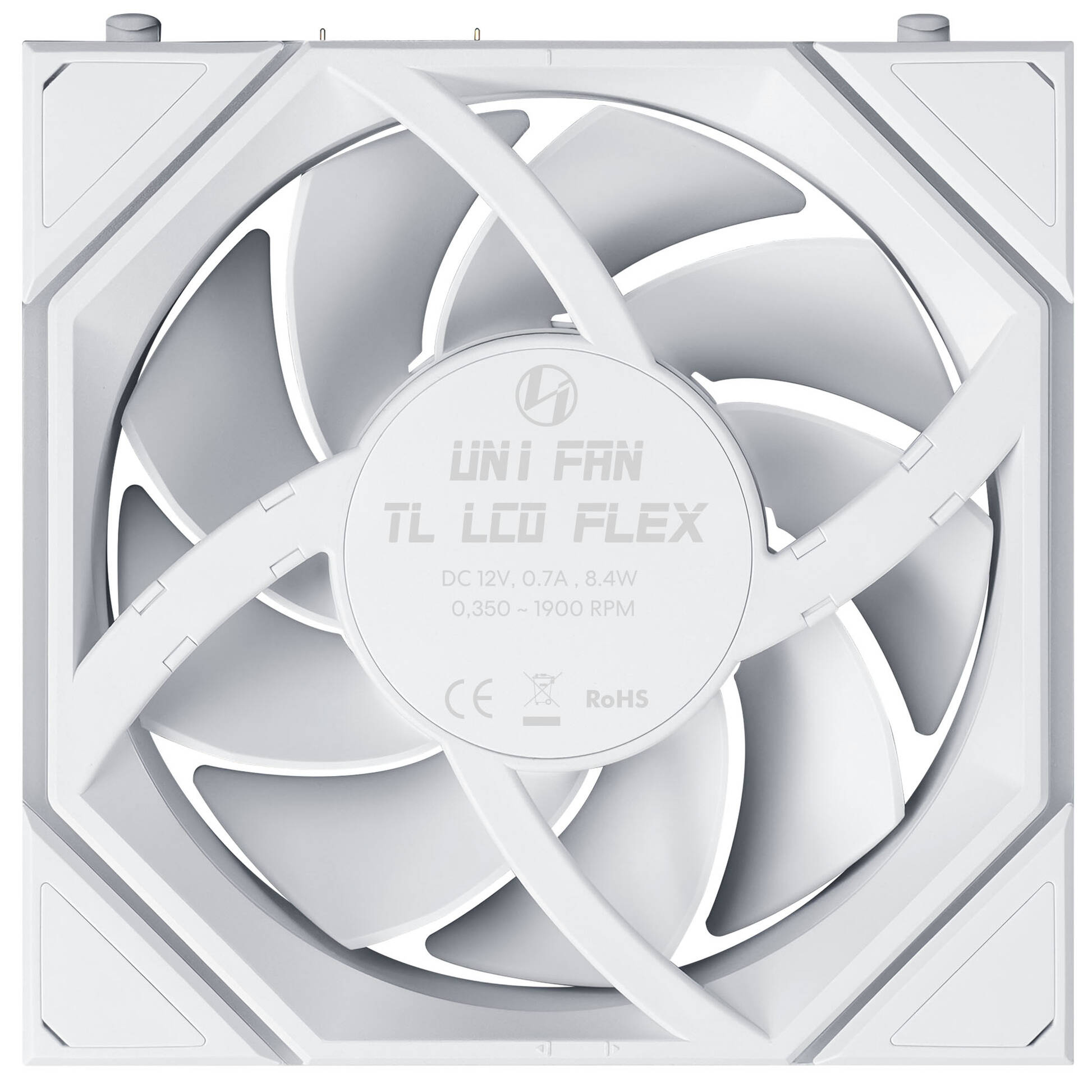 Wentylator Lian Li Uni Fan TL LCD Flex Wireless ARGB PWM 120mm White Wentylator Lian Li Uni Fan TL LCD Flex Wireless ARGB PWM 120mm White