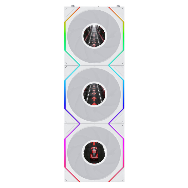 Zdjęcie produktu: Wentylatory Lian Li Uni Fan TL LCD Flex Wireless ARGB PWM 3 szt 120mm White Zdjęcie produktu: Wentylatory Lian Li Uni Fan TL LCD Flex Wireless ARGB PWM 3 szt 120mm White
