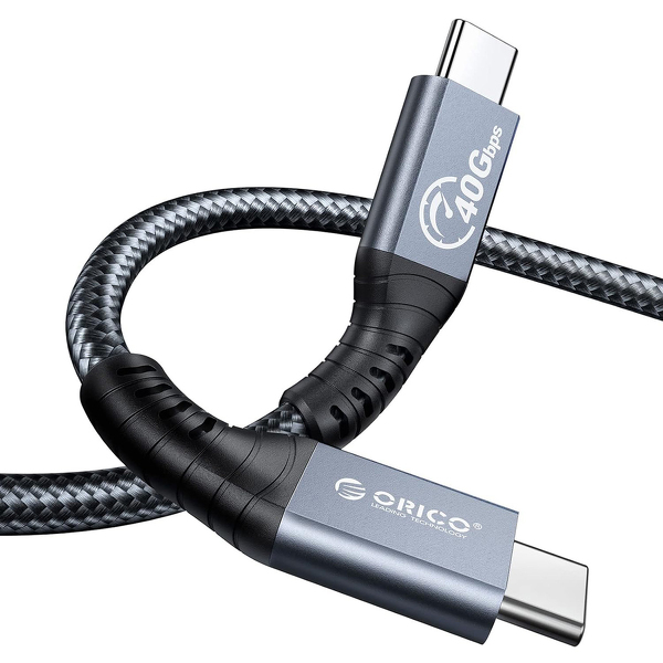 Zdjęcie produktu: Orico Kabel Thunderbolt 4, USB-C 40 Gbps, 8K60Hz, PD 100W, 2 m Zdjęcie produktu: Orico Kabel Thunderbolt 4, USB-C 40 Gbps, 8K60Hz, PD 100W, 2 m