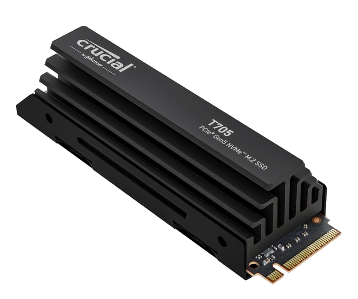 Zdjęcie produktu: Dysk Crucial SSD T705 4TB M.2 PCIe NVMe Gen5 radiator CT4000T705SSD5 Zdjęcie produktu: Dysk Crucial SSD T705 4TB M.2 PCIe NVMe Gen5 radiator CT4000T705SSD5