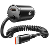 Orico Ładowarka samochodowa PD 30W, 2 x USB-C, z kablem spiralnym