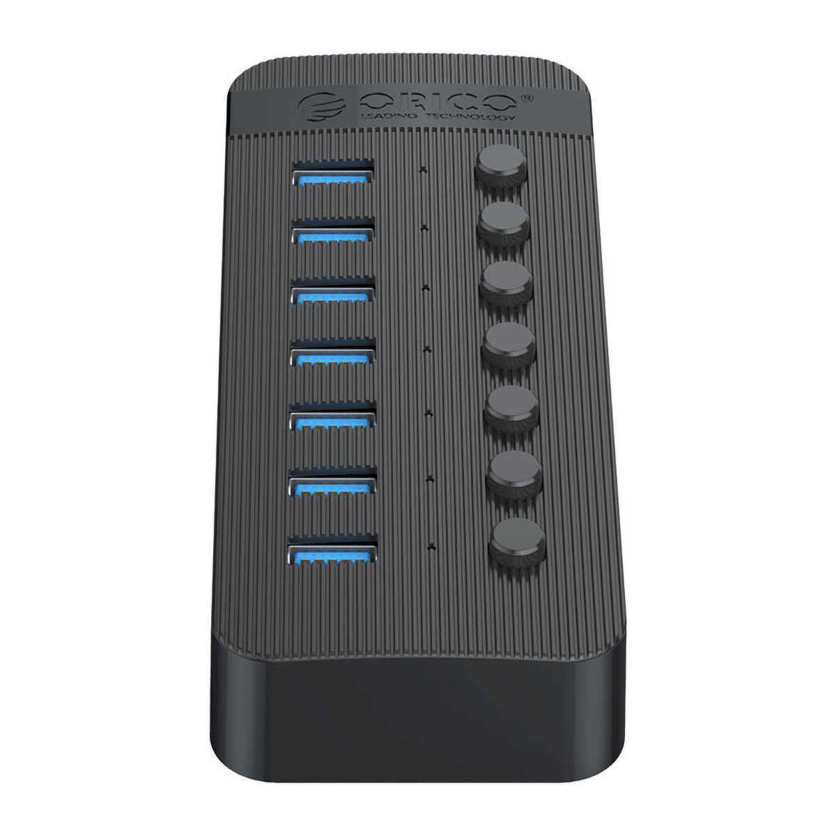 Orico Aktywny hub 7xUSB-A 5Gbps BC 1.2 24W czarny Orico Aktywny hub 7xUSB-A 5Gbps BC 1.2 24W czarny