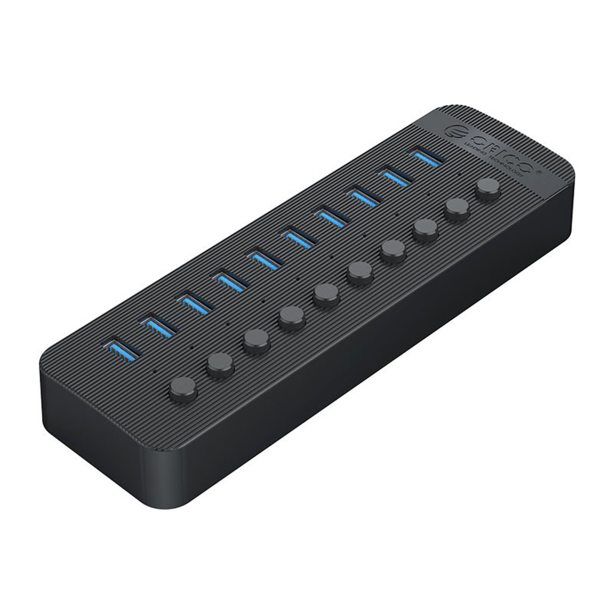 Orico Aktywny hub 10xUSB-A 5Gbps BC 1.2 48W czarny Orico Aktywny hub 10xUSB-A 5Gbps BC 1.2 48W czarny
