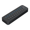 Orico Aktywny hub 10xUSB-A 5Gbps BC 1.2 48W czarny