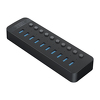 Miniatura zdjęcia: Orico Aktywny hub 10xUSB-A 5Gbps BC 1.2 48W czarny Miniatura zdjęcia: Orico Aktywny hub 10xUSB-A 5Gbps BC 1.2 48W czarny