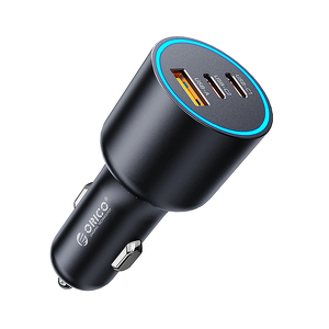 Miniatura produktu: Ładowarka samochodowa Orico HyperDrive 165W USB-A + 2x USB-C - czarna Miniatura produktu: Ładowarka samochodowa Orico HyperDrive 165W USB-A + 2x USB-C - czarna