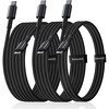 Zestaw kabli Baseus Tungsten Gold 100W USB-C - USB-C 1m 2m 3m - czarny