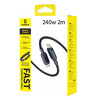 Miniatura zdjęcia: Kabel Baseus PicoGo 240W USB-C - USB-C 2m - czarny