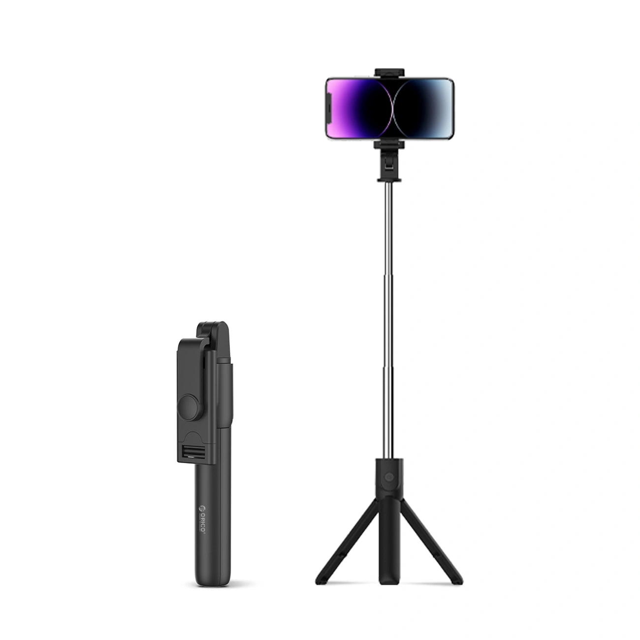 Selfie stick Orico SPV100 mini tripod Bluetooth 360 stopni 100 cm - czarny Selfie stick Orico SPV100 mini tripod Bluetooth 360 stopni 100 cm - czarny