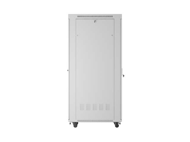 Szafa Lanberg Rack stojąca 19 42U 600×1000, szara, drzwi przeszklone, LCD