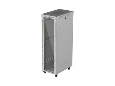 Miniatura produktu: Szafa instalacyjna Lanberg Rack stojąca 19" 42U 600×1000, szara, drzwi przeszklone, LCD Miniatura produktu: Szafa instalacyjna Lanberg Rack stojąca 19" 42U 600×1000, szara, drzwi przeszklone, LCD